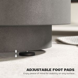 Table d'appoint extérieure gris clair 2,6 gallons, table de bar 3-en-1 en béton avec glacière, seau à glace amovible et couvercle - Product Image 6