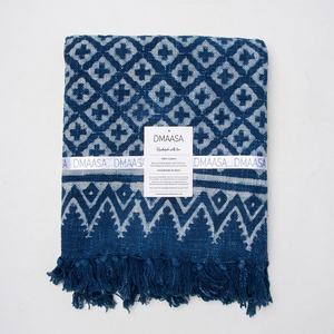 Manta de algodón hecha a mano de lujo indio, bloque impreso, sofá decorativo elegante para el hogar - Product Image 5