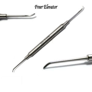 Instrumento Quirúrgico Dental Freer Elevator con Empuñadura Moleteada Plateada, Manual, Clase I, Certificado CE, Shuja Surgico - Product Image 1