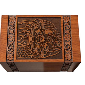 Custom Engraved Wooden Resin Urn <b>Box</b>: <b>Pet</b>/Human <b>Memorial</b> Keepsake urn <b>Memorial</b> Keepsake by AYAANS - Product Image 6