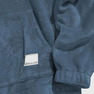 Sweat-shirt décontracté pour homme à demi-zip, col montant, pull de sport zippé, en tissu polyester respirant uni, coupe ample - Product Image 4