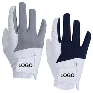 KATBROS INDUSTRIES Golf <b>Glove</b> White <b>Navy</b> Genuine <b>Leather</b> Non-Slip Right Hand Unisex Hook and Loop Closure - Product Image 6