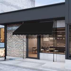 Toldo Retráctil Negro de 78.7\" de Profundidad x 59.1\" de Ancho x (78.7 118.1\") de Altura - Product Image 2