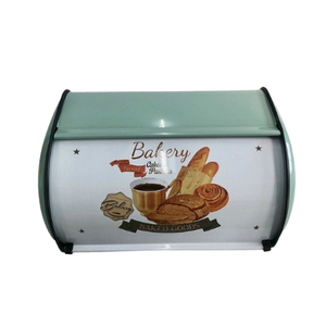 Boîtes à pain, contenants alimentaires, boîte à pain peinte en couleur, boîte de rangement de cuisine, boîte de rangement galvanisée pour pains frais - Product Image 1