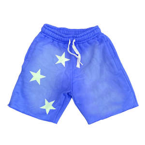 Pantalones Cortos Deportivos Transpirables para Hombre, con Lavado Ácido, Logotipo de Estrella Estampado, Casuales, Sólidos, para Correr y Entrenar - Product Image 6