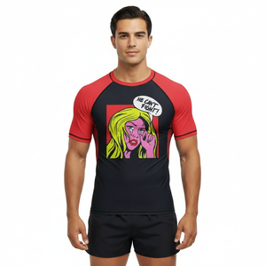 Maillot de compression personnalisé MMA Karaté Rashguard à manches courtes pour entraînement, en tissu Spandex Polyester 200GSM, coupe extensible, pour homme - Product Image 5