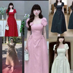 เดรสยาวหรูหราสำหรับผู้หญิง ดีไซน์ทันสมัย ผสมผสานความสง่างาม ความสบาย ได้อย่างลงตัวทั้งแบบลำลองและเป็นทางการ เหมาะสำหรับหลากหลายโอกาส ผลิตจากผ้าไหม - Product Image 2