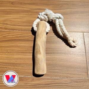 Mordedor de madera de café para perros y gatos con cuerda de algodón y madera de café natural sin cuerda, juguete para mascotas, proveedor de Vietnam - Product Image 5