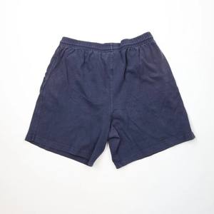 Shorts vintage années 90 pour homme, style streetwear, bleu délavé, en coton doux avec cordon de serrage à la taille, fabrication OEM - Product Image 1