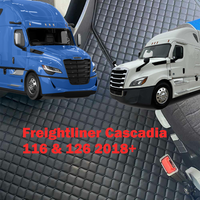 Tapis de sol en cuir 3D personnalisés pour Cascadia 116/126 2018-2025, antidérapants, imperméables, personnalisés USA VNL Weasten Stars