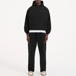 Ensemble de survêtement pour homme personnalisé à capuche, effet délavé, 2 pièces, respectueux de l'environnement - Product Image 2
