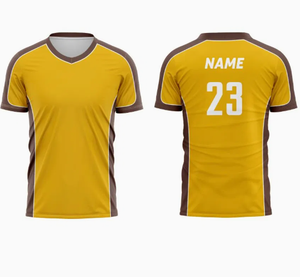 เสื้อฟุตบอลย้อนยุคแบบยูนิเซ็กซ์ คอวี ทรงโปโล ผ้าโพลีเอสเตอร์ 100% น้ำหนักเบา แห้งเร็ว ระบายอากาศได้ดี - Product Image 1
