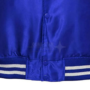 Custom Made Breathable Satin Letterman <b>Jacket</b> For <b>Men</b> <b>Long</b> Sleeves Best Selling <b>Men</b> Satin Letterman Winter <b>Jacket</b> - Product Image 6