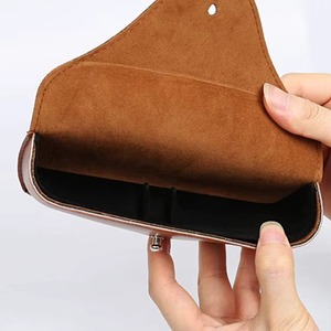 Vintage Full Grain Leather Sunglasses <b>Case</b> Durable Soft Lining <b>Spectacle</b> Protector Bulk Export Quality LGC-0053 - Product Image 5