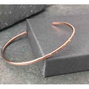 Customizable Copper Cuff Bracelet - Raw Metal Open <b>Bangle</b> Jewelry Supply Hand-Polished Metal Open <b>Bangle</b> Jewelry - Product Image 6