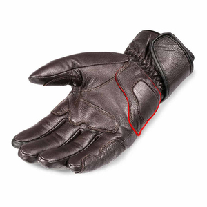 Guantes de alta calidad para motocicleta, de cuero genuino de vaca con tela textil, para motociclistas de calle. - Product Image 3