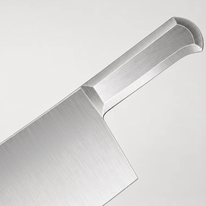 Heavy Duty Meat Cleaver Silver Wide Blade Silver Metal Handle Butcher <b>Kitchen</b> Chopping <b>Knife</b> for Meat Cutting Food Processing - Product Image 3