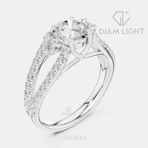Bague de mariage en or blanc 14 carats avec diamant de laboratoire certifié IGI, taille ronde 1,159 carats, bijou raffiné, cadeau pour fiançailles, mariage ou anniversaire - Product Image 2
