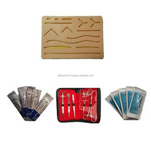 Kit de entrenamiento de sutura avanzado con almohadilla de silicona de herida realista para estudiantes de medicina OEM etiqueta privada personalizada disponible - Product Image 4