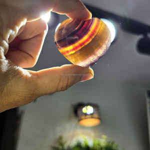 Pierre précieuse d'agate naturelle de haute qualité-pierre de coeur de fluorite pour la décoration de la maison guérison terre amour méditation nouveauté - Product Image 2