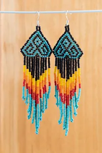 TOP SALE PRODUCT Huichol Beaded Bracelet and Earrings: <b>Native</b> Mexican Jewelry <b>Set</b> for birthday , <b>christmas</b>, WEDDING, - Product Image 5