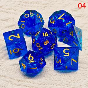 Jeu de dés en résine universel pour jeux de société, dés polyédriques en résine multi-usages pour jeux de rôle sur table, vente en gros de dés de jeu de haute qualité - Product Image 4