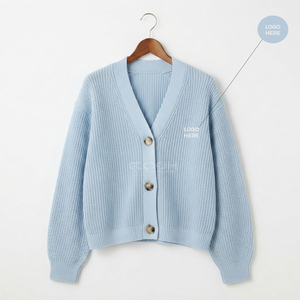 Cosh International Sisterhood Sorority Embroidery Logos <b>Cardigan</b> <b>Sweater</b> Wool Anti-Wrinkle Knit Long Sleeve Unisex - Product Image 1