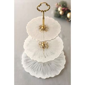 ขาตั้งเค้กเรซิ่นสำหรับงานเลี้ยงสุดหรู อุปกรณ์ตกแต่งเค้กอย่างมีระดับ - Product Image 3