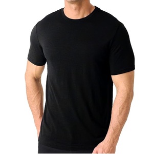 Top Selling Summer Men's Streetwear 100% Superfine Merino <b>Wool</b> Anti-UV Quick Dry Breathable Custom Logo OEM Services T-<b>Shirts</b> - Product Image 4