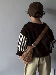 Cárdigan de Punto para Bebés, Niñas y Niños, Manga Larga, Otoño Invierno, Estampado Animal, 100% Algodón, Tejido a Mano, Estilo Casual Holgado, 1-6 Años - Product Image 4