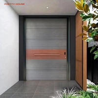 Portes d'entrée en aluminium à arche ronde importées pour la maison