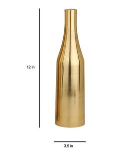 Vase à fleurs moderne de grande taille, nouveau, pour mariage ou Pâques, en métal doré, fait main, écologique, design de luxe pour table de maison, entièrement fonctionnel - Product Image 1