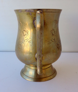 Mug en laiton antique avec poignée, gravé à la main en Inde, écologique, disponible en plusieurs tailles, pour bière et vin, style vintage, décoratif, idéal pour la décoration de ferme, cadeaux - Product Image 5