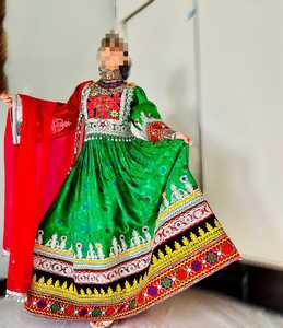 Designer Afghani Casual <b>Dresses</b> Bohemian Tribal Embroidered Festival Wear Premium Women's Fashion Outfit - Product Image 4