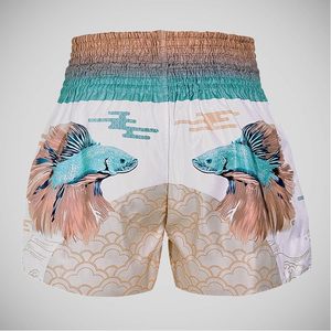 Pantalones Cortos de Boxeo Unisex Hechos a Medida OEM, Tejido de Artes Marciales Sublimado, Cintura Elástica, Venta al por Mayor de Fábrica OEM, Set al por Mayor - Product Image 5