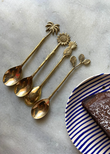 <b>Vintage</b> Brass <b>Cutlery</b> Set of 4 Pieces Spoon Fork Knife Elegant Design Dining Utensils - Product Image 6