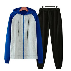 Nouvel ensemble de survêtement tendance pour homme : sweat à capuche et pantalon en coton pour le sport et les loisirs - Product Image 2