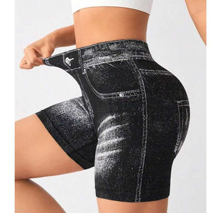 Shorts de mezclilla sexys de verano para mujer, de cintura alta, rasgados, con borlas y cordones, para fiesta de club - Product Image 6