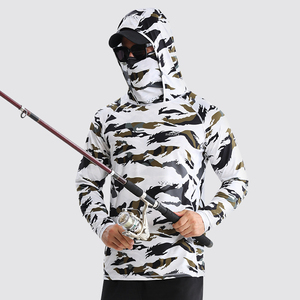 Traje de Pesca Casual con Capucha y Estampado Sólido, con Protección Solar y Camiseta Ligera y Transpirable para Mujer, para Pesca al Aire Libre - Product Image 3