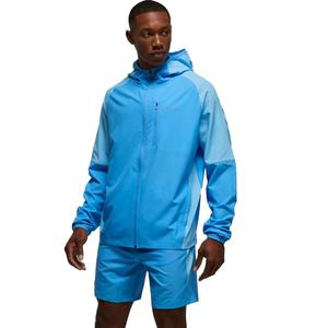 Haute qualité hommes deux pièces vêtements de sport ensemble à capuche coupe-vent veste Shorts respirant 100% Polyester grande taille pour l'hiver - Product Image 1