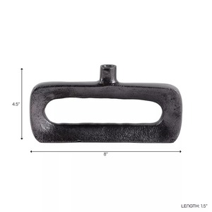 แจกันติดผนังดีไซน์อินดัสเทรียลพร้อมหูจับ ยาว 8 นิ้ว สูง 4.5 นิ้ว - Product Image 1