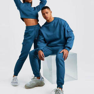 Zhaosen H9413 Custom Logo Bulk Wholesale Top Design Unisex Spring Breathable Comfortable Quick Dry Fleece Regular Fit <b>Tracksuit</b> - Product Image 4