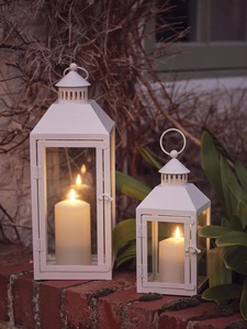 Farol Personalizado Contemporáneo para Decoración Navideña de Patio o Balcón, Hecho a Mano, Elegante, con Cubierta de Vidrio, Ambiente Interior y Exterior - Product Image 1