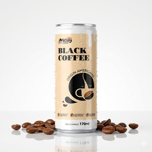 Café noir vietnamien de qualité supérieure, boisson en canette de 250 ml, café instantané eDay prêt à boire, prix de gros d'usine OEM ODM - Product Image 1