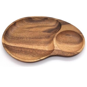 High Trending Wooden Handmade Durable Quality Serving <b>Trays</b> Wooden Dips & <b>Chips</b> <b>Tray</b> Classical Serving <b>Tray</b> Custom Size Design - Product Image 2