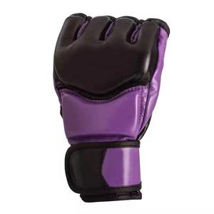 Guantes de MMA de Cuero PU de Alta Calidad, Acolchados, Personalizables, con Cierre de Gancho y Bucle, para Entrenamiento y Sparring, en Venta a Bajo Precio - Product Image 1