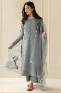Trajes Shalwar Kameez de Invierno para Mujer en Lino de Alta Calidad con Bordado Fino, Transpirables, Sin Arrugas, para Fiestas Casuales - Product Image 5