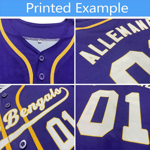Camiseta de Béisbol Personalizada Blanca y Azul Unisex para Adultos, Poliéster Transpirable, Impresión por Transferencia de Calor, Nombre y Número Personalizados - Product Image 3