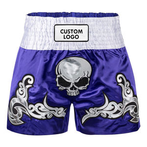 Pantalones Cortos de Muay Thai Unisex, Ropa Deportiva de Artes Marciales con Estampado, 100% Poliéster, Transpirable, Elástico, Ligero y Resistente - Product Image 1