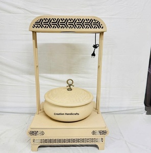 Nouvel Arrivage Chauffe-Plat Beige Haut de Gamme en Acier Inoxydable Écologique et Durable, Prêt pour Gaz et Induction, 33cm - Product Image 1